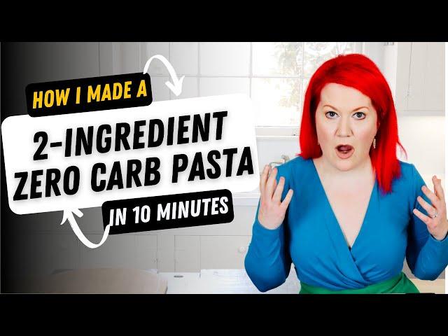 I Made 2-INGREDIENT Keto Pasta in Under 10 MINUTES | NO FLOUR | PERFECT Pasta for Diabetics