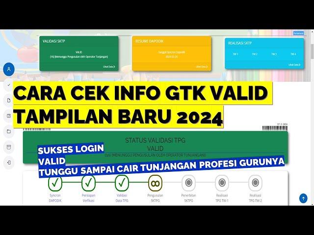 CARA CEK INFO GTK VALID TAMPILAN BARU 2024