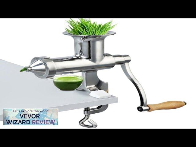 VEVOR Wheatgrass Extractor Portable Wheatgrass Juicer with 3 Sieves Wheatgrass Juicers Review