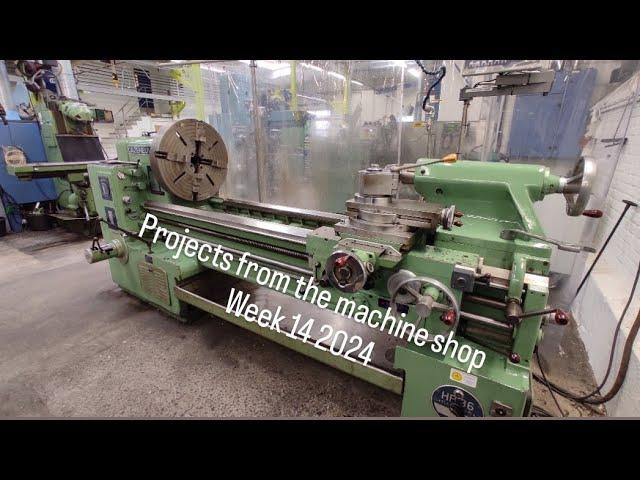 Projects from the machine shop week 14 2024 Boring on HBM and Machining on Cazeneuve lathe