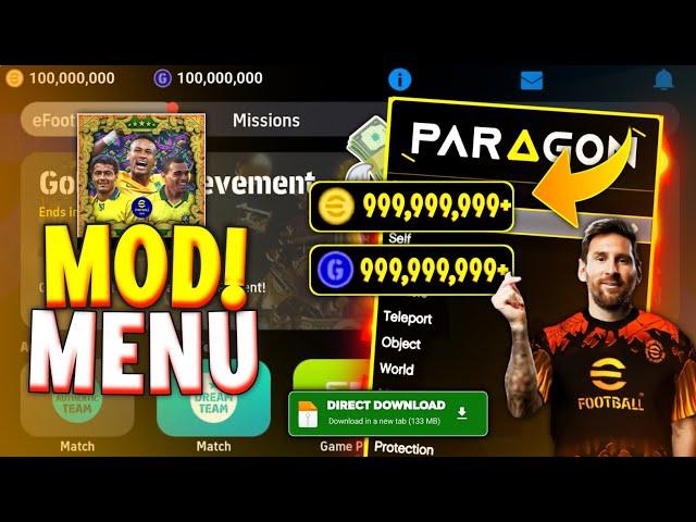 eFootball PES 2024 MOD APK v8.6.2 Gameplay (Unlimited Coins and Gp, Unlocked | PES 2024 MOD MENU