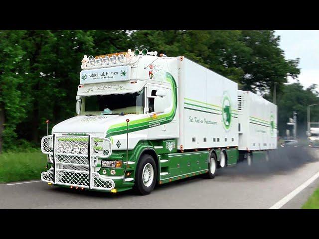 Truckshow Superdik 2024 |  with Scania V8, L6, DAF, MAN & Volvo open pipes sound