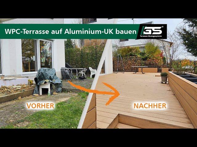 Terrassen Ideen: Aufgeständerte WPC-Terrasse auf Aluminium Unterkonstruktion bauen