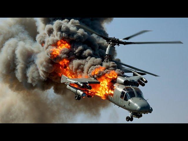 July 16 Tragedy! 13 Russian K-52 Helicopters Successfully Shot Down by Ukrainian Nasams Air Missiles