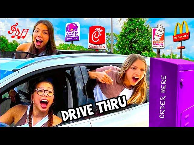 SINGING OUR ORDERS AT THE DRIVE THRU | Triple Charm