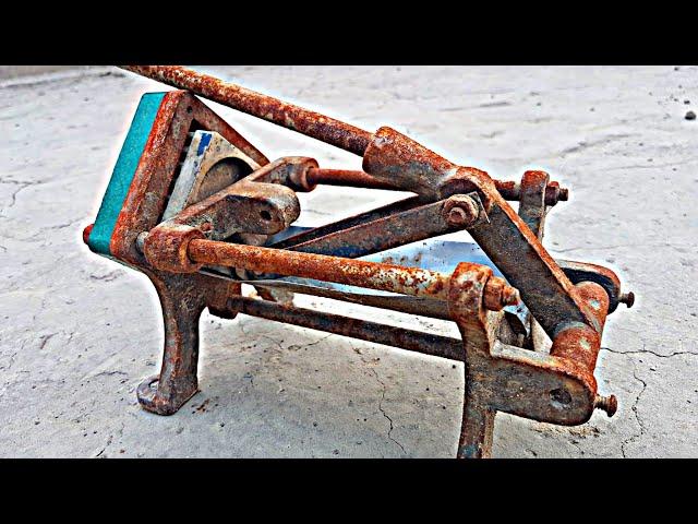 Old Rusty French Fry Cutter Restoration - Cast Iron