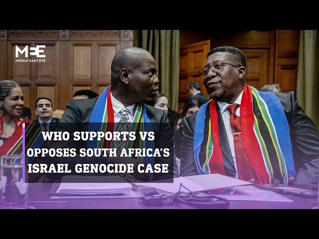 Which countries support or oppose South Africa’s ICJ Genocide case against Israel?