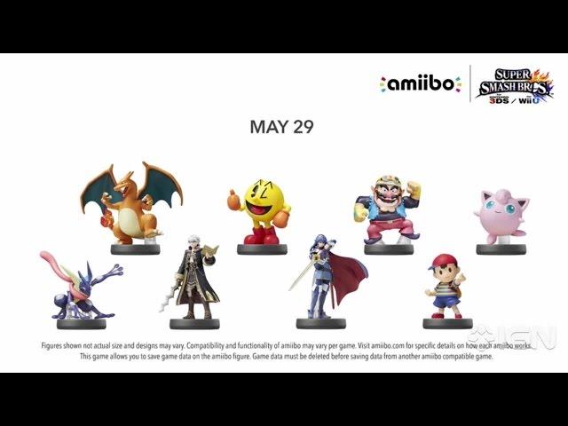 Super Smash Bros. for Wii U Wave 5 and 6 Amiibo Figures from Nintendo Direct