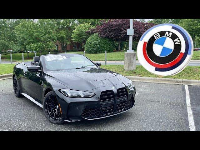 2025 BMW M4 Competition Convertible: POV Start Up, Test Drive, Walkaround and Review