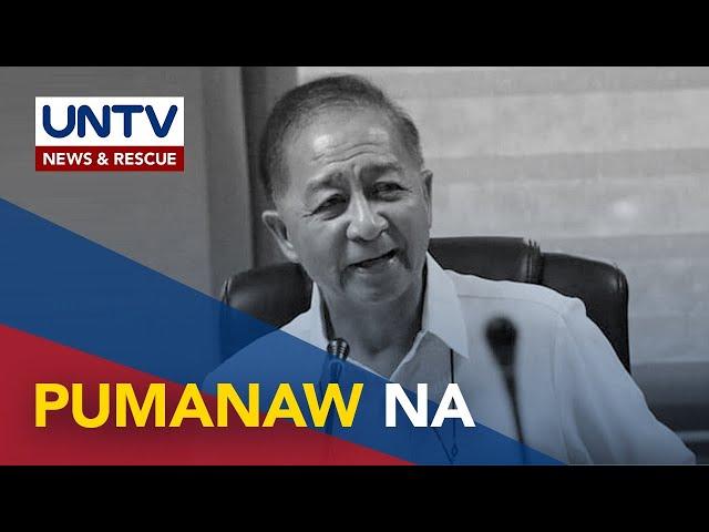 Nueva Vizcaya Gov. Carlos Padilla, pumanaw sa edad na 78; Jose Gambito, hahalili sa puwesto