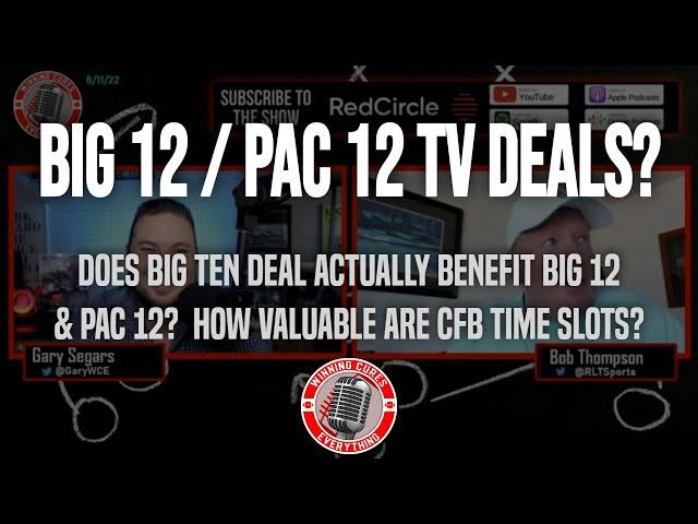 Pac 12 / Big 12 TV deals benefit from ESPN missing on Big 10?  How valuable are CFB timeslots?