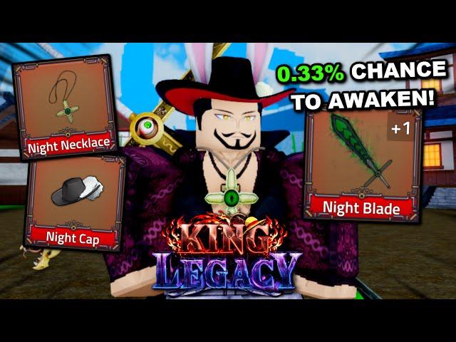 Awakening Night Blade To Become Mihawk In Roblox King Legacy... Here's what happened!