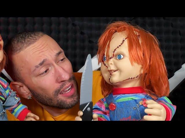 Spirit Halloween 2 Ft Talking Chucky Doll Decoration