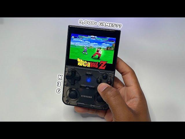 The Kinhank K36 Handheld Gaming Console has 9,000+ Games • Gameplay & Unboxing