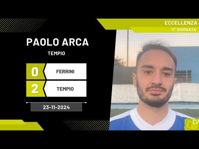 Paolo Arca difensore Tempio 23-11-2024 - Diario Sportivo