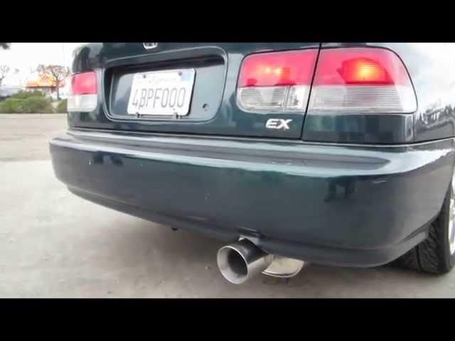 SRS Honda Civic 92-00 2/4DR EX catback exhaust system TYPE RE