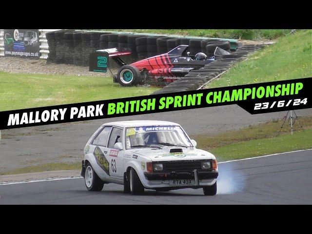 Mallory Park Crashes/Highlights, British Sprint Championship, 23/6/24
