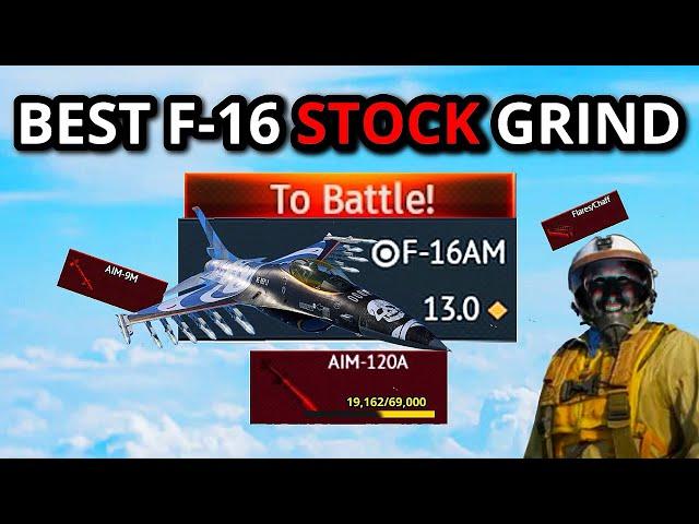 I [STOCK] GRINDED NEW BEST F-16 EXPERIENCE (but it has 1 fault)