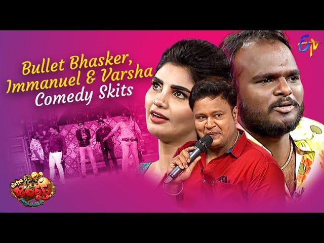 Bullet Bhasker, Immanuel  & Varsha Hilarious Comedy Skits | Extra Jabardasth | ETV Telugu