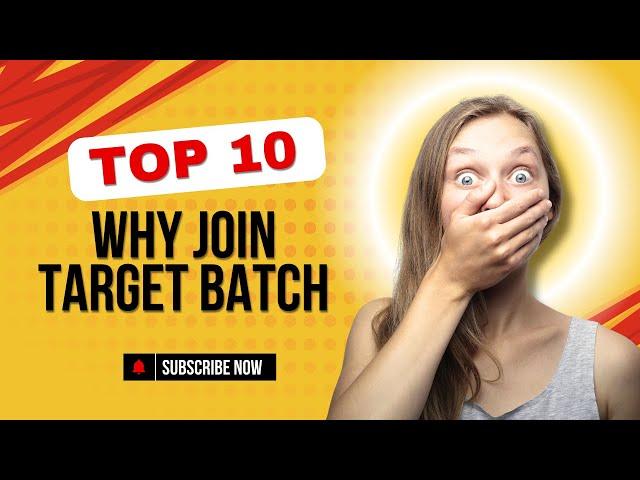 NEW TARGET BATCH ANNOUNCEMENTS | DECEMBER BATCHES |