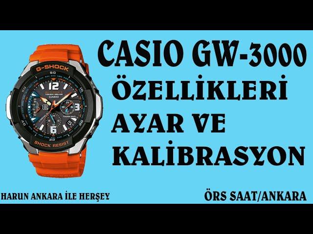 CASIO GW-3000 AYAR VE ÖZELLİKLERİ