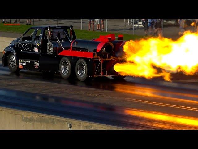 36,000 horsepower Triple Jet Semi Truck Massive Jet Engines - Ford F-750 Homewrecker