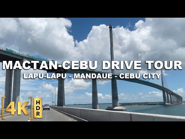 Cebu City Driving Tour | Mactan, Mandaue, Cebu City | Passing CCLEX Bridge | 4K HDR | Philippines