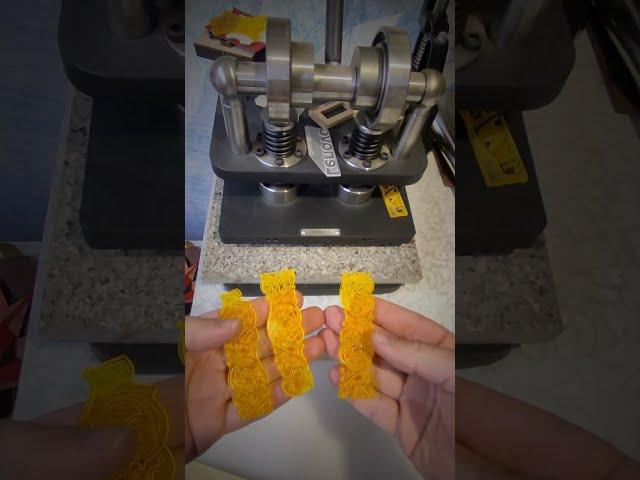 Тестовый оттиск 3х составного клише для кожи