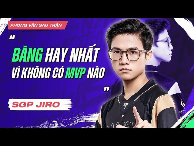 BÂNG ĐÁNH HAY NHẤT VÌ KHÔNG CÓ MVP - SGP JIRO | PHỎNG VẤN SAU TRẬN | ĐTDV MÙA ĐÔNG 2023