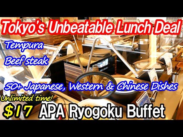 Tokyo's Best Value Lunch Buffet: 50+ Dishes for Under $17 at APA Ryogoku – Enjoy Unlimited Time!