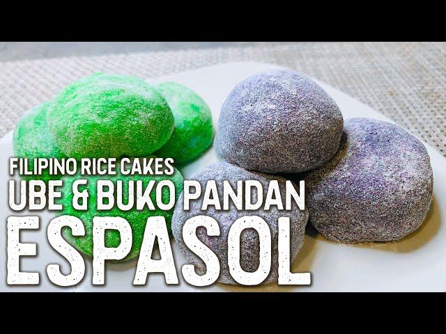 ESPASOL | UBE AND BUKO PANDAN | Filipino Rice Cake | Hon and Hon Kitchen