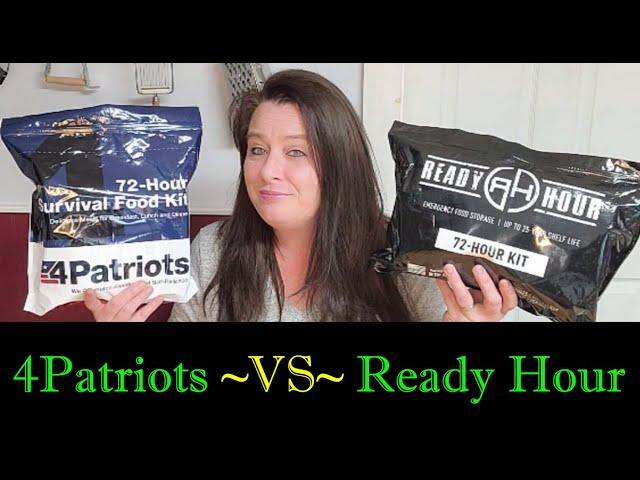 72 Hour Emergency Food Kits ~  4Patriots vs. My Patriot Supply