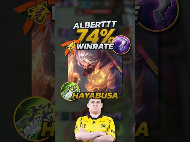 Alberttt 74% Winrate Hayabusa S34 Build! Mobile Legends #mobilelegends #mlbb #gaming