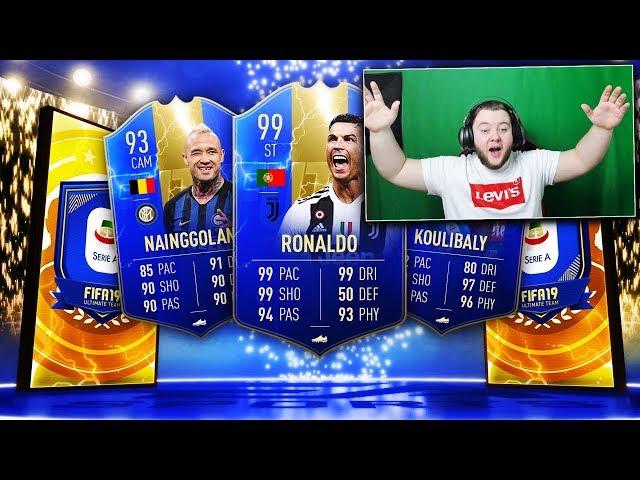 INSANE 95 TOTS PACKED!! 3X SERIE A GUARANTEED TOTS SBC! FIFA 19