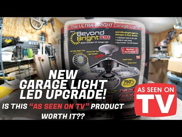 "Beyond Bright" LED garage light Review | Are these fan blade lights the best the upgrade ever ($40)