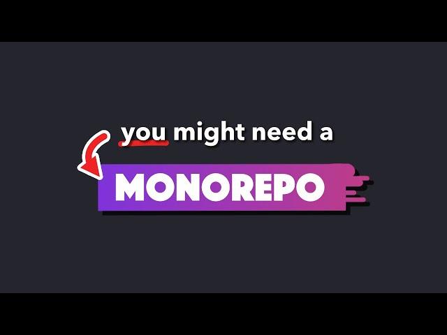 Lots of small projects? You might be missing out on a MONOREPO