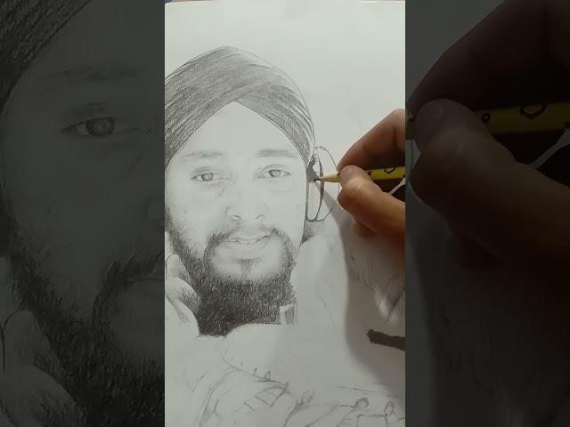 Ustad Anikbar Singh Ji /vlog 4 #pencile  #sketch #ustadji #anikbarsingh #student