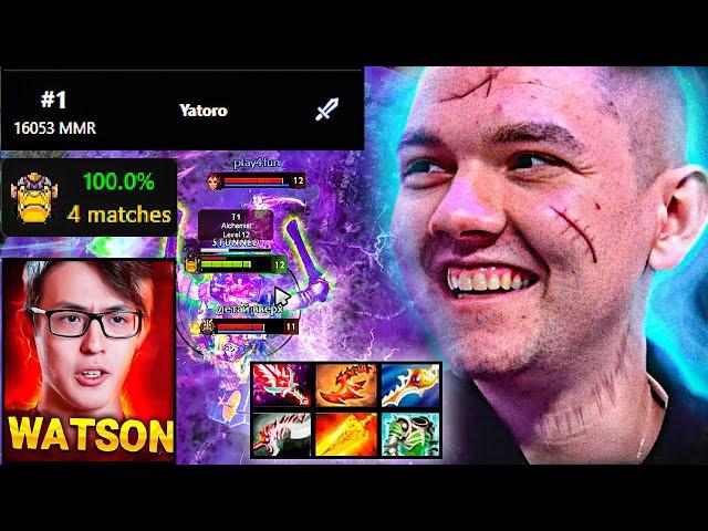 How a 16K MMR, Yatoro plays his 100% WINRATE Hero against Watson | x2 GAMES  