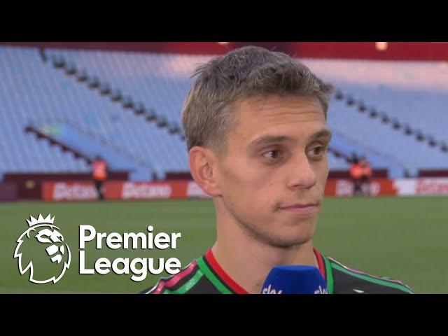 Leandro Trossard: David Raya 'kept us in the game' against Aston Villa | Premier League | NBC Sports