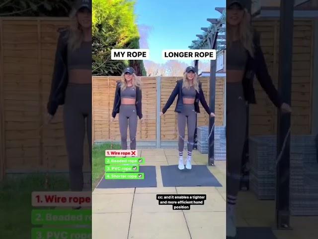 Top beginner jump rope tips  link to ropes in comments ⬇️ #jumprope #skipping #tips