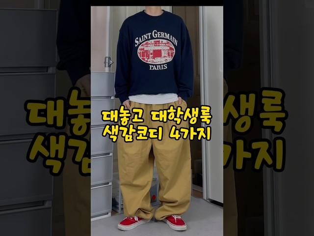 대놓고 대학생룩 색감코디 4가지‍️