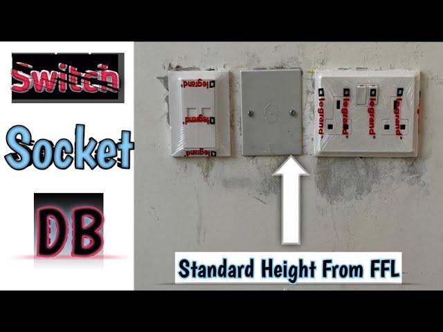 Standard Height Of Different Switches and Sockets In UAE |Electrical Work| ElectroDUBAI