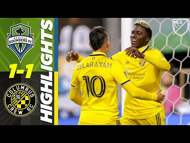 Seattle Sounders 1-1 Columbus Crew SC | Beautiful Assist for Columbus’s Goal | MLS HIGHLIGHTS