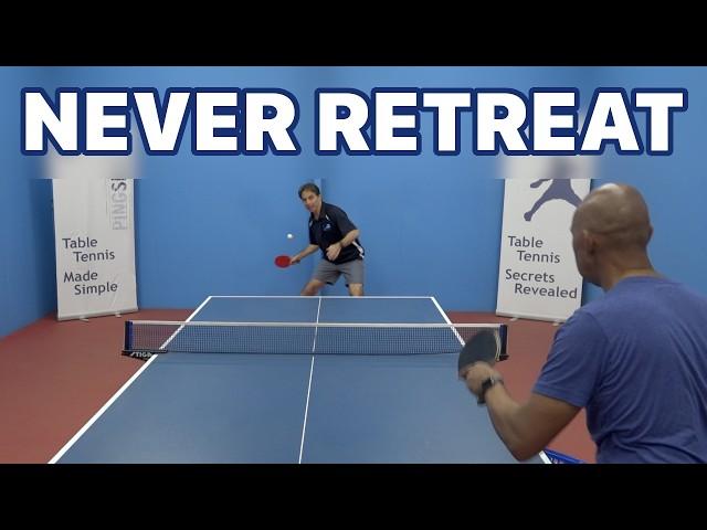 Smart Strategy or Costly Mistake? Retreating in Table Tennis