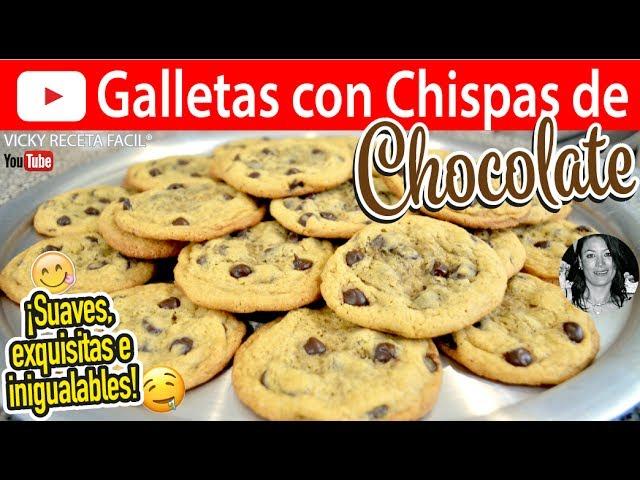 GALLETAS CON CHISPAS DE CHOCOLATE | Vicky Receta Facil