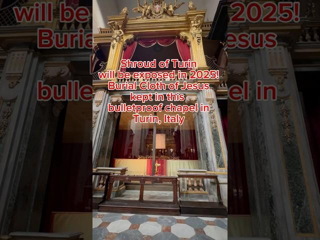 The Shroud of Turin The Burial Cloth of Jesus will be Exposed in 2025! #catholic #italy #travel