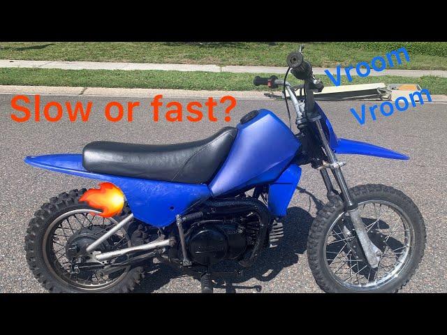 Top speed on the Yamaha pw80.(slow or fast?)