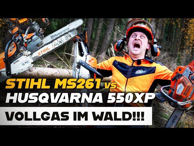  Vollgas im Wald  - STIHL MS 261 C vs. Husqvarna 550 XP Mark II