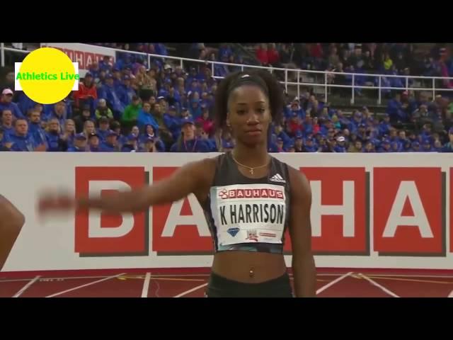 338 Kendra Harrison vs Nia Ali & Queen Harrison 100m Hurdles Diamond League Stockholm 2016 HD