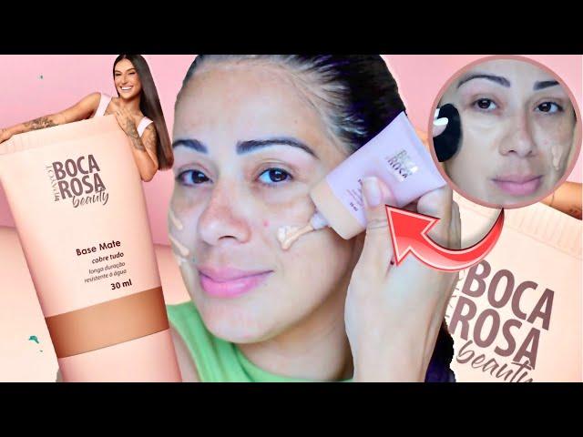 TESTEI a NOVA BASE BOCA ROSA BEAUTY e COMPAREI COM A ANTIGA